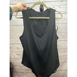 Express Black V Neck‎ Sleeveless Bodysuit Tank Top Women's XL